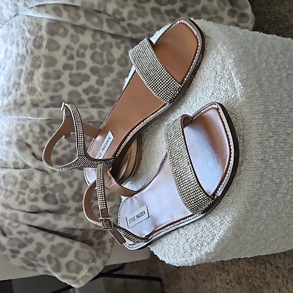 Steve Madden Nisha Rhinestone Sandals